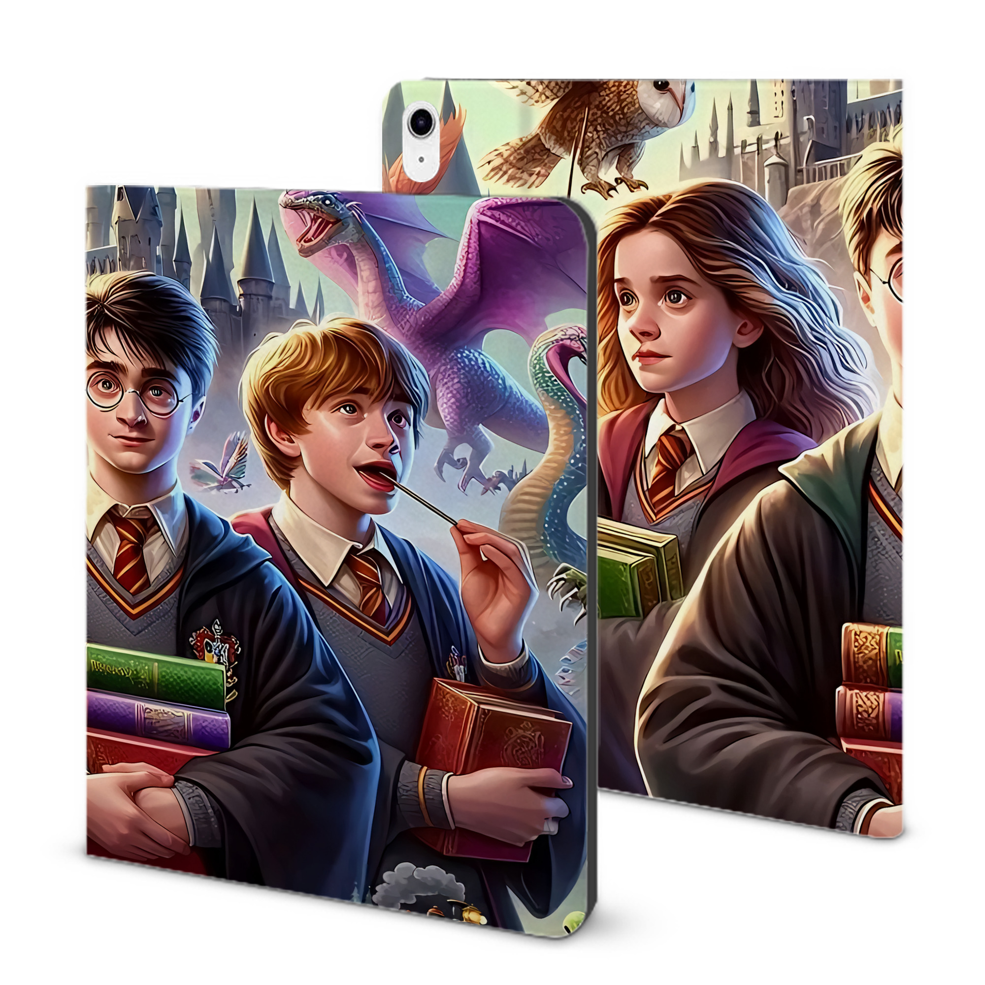 （画像用） Harry Potter ハリー・ポッターシリーズ IPad ケース ブック型 PUレザー TPU 耐衝撃 軽量 薄型 ペン収納なし 全面保護 IPad 各モデル対応